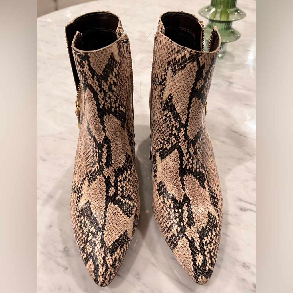 Cole Haan Snake Booties Size 8